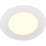 Slv senser 12, encastr� de plafond int�rieur, rond, blanc mat, led, 6w, 3000k - spot de plafond