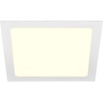 Slv senser 24, encastr de plafond intrieur, carr, blanc mat, led, 13w, 3000k - spot de plafond