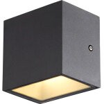 Slv sitra cube, applique ext�rieure, s, simple, anthracite, led, 6, 2w, 3000k / 4000k, ip65, cct - lampes ...