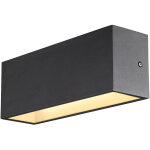 Slv sitra cube, applique ext�rieure, l, up / down, anthracite, led, 24w, 3000k / 4000k, ip65, cct - lampes ...