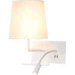 Slv somnila flex, applique intérieure, liseuse, version gauche, blanc, led, 3w, 3000k, avec port - lampes ... Slv somnila flex, applique intérieure, liseuse, version gauche, blanc, led, 3w, 3000k, avec port - lampes ...