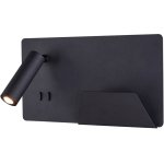 Slv somnila spot, applique intérieure, liseuse, version droite, noir, led, 13w, 3000k, avec port - lampes ... Slv somnila spot, applique intérieure, liseuse, version droite, noir, led, 13w, 3000k, avec port - lampes ...