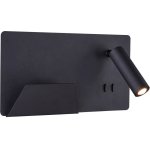 Slv somnila spot, applique intérieure, liseuse, version gauche, noir, led, 13w, 3000k, avec port - lampes ... Slv somnila spot, applique intérieure, liseuse, version gauche, noir, led, 13w, 3000k, avec port - lampes ...