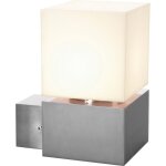 Slv square, applique extrieure, inox, e27, 20w max, ip44, inox 304 - lampes sur pied, murales et de ...