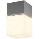 Slv square, plafonnier extrieur, inox, led, 12w, 3000k, ip44, inox 316, variable triac - lampes sur ...