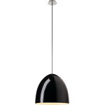 Slv suspension para cone 40 a60, rond, noir brillant,  40 cm, max. 60w - soldes% lampes pour maisons ...