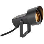 Slv syna shade, spot piquet, extrieur, 2200k gu10, led, 10w, ip65, rond, noir, bord de mer - projecteurs ...