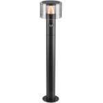 Slv taha ii 70, lampadaire, sensor, 2200 / 2700 k, ip54, cylindrique, noir - lampes sur pied, murales ...