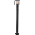 Slv taha ii 90, lampadaire, sensor, 2200 / 2700 k, ip54, cylindrique, noir - lampes sur pied, murales ...