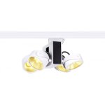 Slv tec kalu track, spot pour rail 3 allumages, intrieur, quad, 24, blanc / noir, led, 60w - b - stock ...