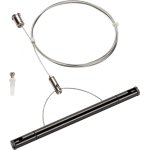 Slv tenseo, kit de suspension, 2m, intrieur, pour cble tendu t. b. t, noir - systmes de cbles bv ...