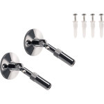 Slv tenseo, support mural 10 cm, int�rieur, pour c�ble tendu t. b. t, chrome, 2 pi�ces - accessoires ...