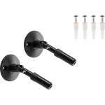 Slv tenseo, support mural 10 cm, int�rieur, pour c�ble tendu t. b. t, noir, 2 pi�ces - syst�mes de c�bles ...