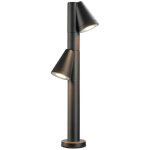 Slv t - tube 70 pole, lampadaire d'extrieur, gu10, double, ip65, max. 10 w, noir - lampes sur pied, ...