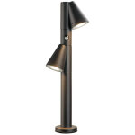 Slv t - tube 70 pole, lampadaire d'ext�rieur, gu10, double, sensor, ip44, max. 10 w, noir - lampes sur ...
