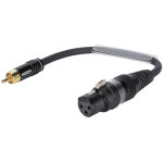 Sommer cable cble adaptateur xlr(f) / rca(m) 0. 15m bk - cbles adaptateurs