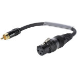 Sommer cable c�ble adaptateur xlr(f) / rca(m) 0. 15m bk - c�bles adaptateurs