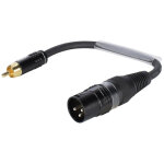Sommer cable cble adaptateur xlr(m) / rca(m) 0. 15m bk - cbles adaptateurs