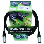 Sommer cable cāble xlr 3pin 3m bk neutrik - cābles xlr 3 pol Sommer cable cāble xlr 3pin 3m bk neutrik - cābles xlr 3 pol