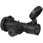 Pce t - connect 2 voies 16 / 3 - presse - toupe cee ip67 - distributeurs de courant