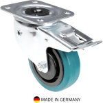 Sonstige tente 37038 - roulette pivotante 100 mm avec roue pour essence, frein et fonction d'auto - blocage ...
