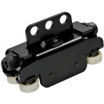 Wentex eurotrack - patin robuste (hd), noir, 4 roues 4 x 4 - rails  rideau basic