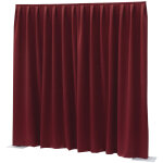 Wentex p&d; rideau occultant 260 g / m� rouge - 330 x 400 cm (l x h) - pliss� - tissus et filets