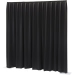 Wentex p&d; rideau mgs 175 g / m� noir - 330 x 250 cm (l x h) - pliss� - tissus et filets