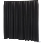 Wentex p&d; rideau mcs 300 g / m� noir - 330 x 400 cm (l x h) - pliss� - rideaux pipe & drape