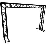 Structures alu pont � structures alu naxpro - truss fd34 noir 4, 00 x 2, 57 m (l x h) - traverses pour ...