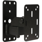 Support mural compact pour enceinte showgear charge maximale 20 kg - noir - supports pour haut - parleurs ...