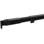 Support t�lescopique pour rideaux wentex 90 - 120 cm (l) - noir - mat�riel pour pipe & drape