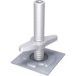 Swiss block swissblock semelle filet�e de 50 cm, broche d'�chafaudage de 38 mm, galvanis�e � chaud - ...
