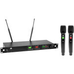 Systme de micro sans fil  2 canaux omnitronic uhf - 602 823 - 832 / 863 - 865 mhz - systmes d?metteurs ...
