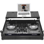 Udg ultimate flight case pioneer dj ddj - flx10 noir plus (tablette laptop + roulettes) - �tuis pour ...