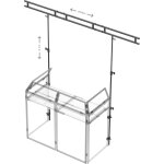 Vonyx db3l light bridge pour table dj db3 - autres pieds Vonyx db3l light bridge pour table dj db3 - autres pieds