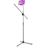 Vonyx ms10th support pliable pour microphone avec perche et support pour tablette - pieds de microphone ...
