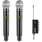 Vonyx wm552 dual wireless microphone plug - and - play set uhf - b - stock - - soldes% divers