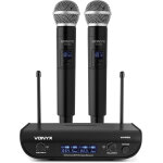 Vonyx wm82 digital uhf 2 - channel wireless microphone set with 2 handhelds (ensemble de microphones ...