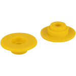 Wentex curtfix� anneau color� pour collier � rideau, jaune, lot de 50 - jaune - rails � rideau basic