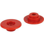 Wentex curtfix� anneau color� pour collier � rideau, rouge, lot de 50 - rouge - rails � rideau basic