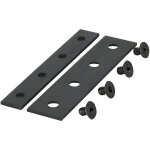 Wentex eurotrack - barre de connexion, rev�tement en poudre noir - rails � rideau basic