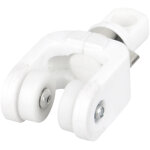 Wentex eurotrack - patin - 2 roues blanc - rails � rideau basic