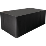 Wentex jupe de sc�ne mcs 300 g / m� noir - 620 x 40 cm (l x h) - non pliss�e - tissus et filets