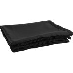 Wentex p&d; rideau molton 300 g / m� noir - 330 x 400 cm (l x h) - pliss� - rideaux pipe & drape