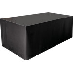 Wentex jupe de sc�ne mcs 300 g / m� noir - 620 x 60 cm (l x h) - pliss�e - tissus et filets