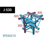 X3k - 30 / h (heavy duty) j - 530 5 - way cross 90�, branch, apex down - expotruss - x3k - 30 / h