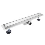 Bc - elec - 02s - 70 caniveau de douche 70cm en inox, sterfput de douche, r�versible, hauteur ajustable ...