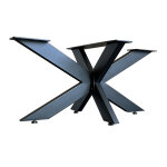 Bc - elec - 407002 - b support pied de table spider en acier noir 150x78x71 chssis de table pitement ...