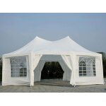 Bc - elec - 5300 - 0010 tonnelle de jardin, tente de rception, pavillon de jardin octognal, 6, 8x5 m ...